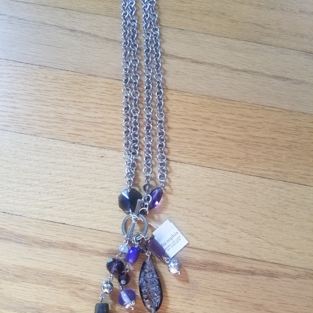 ⚠️NWT- Lia Sophia Violet Hour Toggle Necklace - Picture 3 of 16